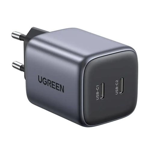 Адаптер UGREEN CD294 2x USB - C GaN PD3.0 QC4.0 45W сив