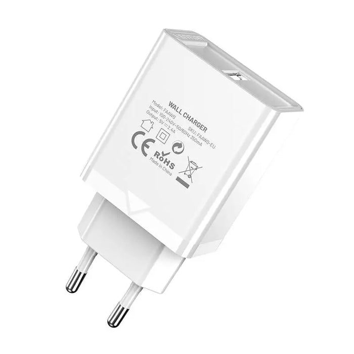 Адаптер Vention FAAW0 - EU EU USB - A 12W 2.4A бял