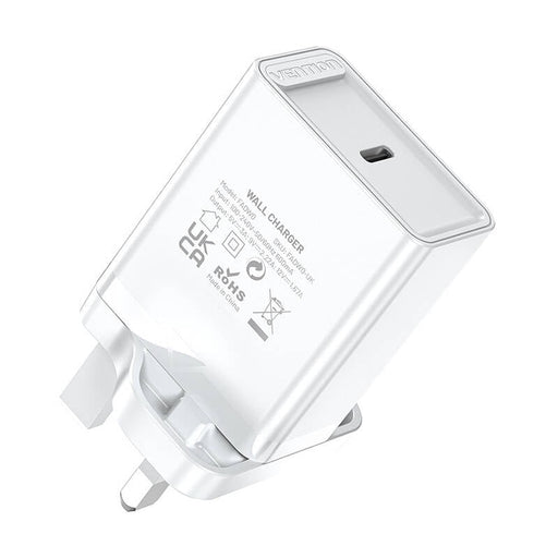 Адаптер Vention FADW0-UK USB-C 20W UK бял