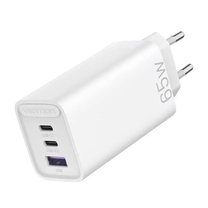 Адаптер Vention FEDW0 - EU EU 2xUSB - C(65W/30W) USB