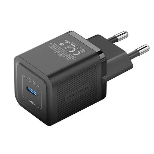 Адаптер Vention FEPB0-EU USB-C 20W GaN черен