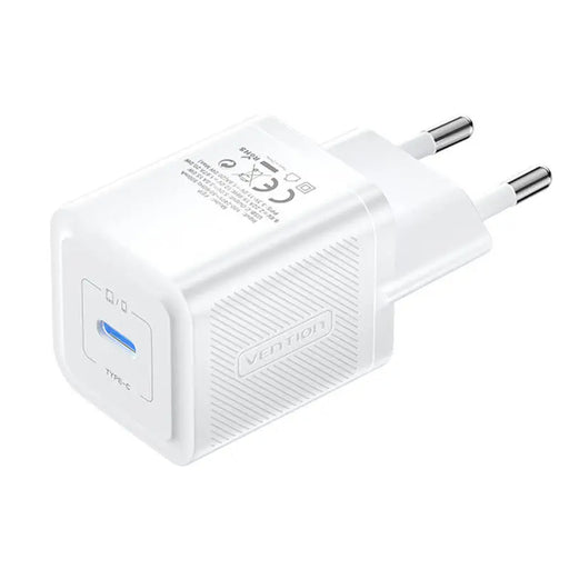 Адаптер Vention FEPW0-EU USB-C 20W GaN бял