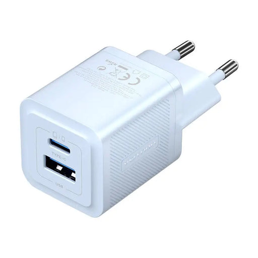 Адаптер Vention FEQL0-EU USB-C + USB-A 30W/30W GaN син