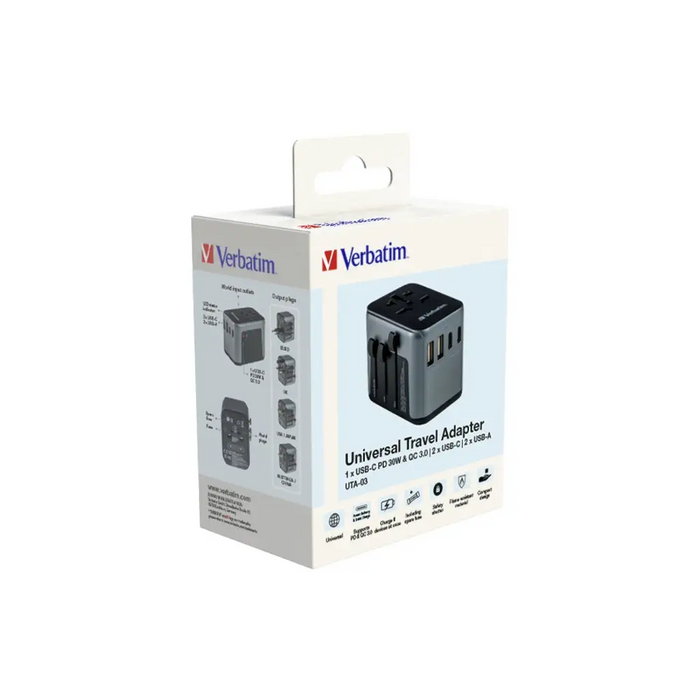 Адаптер Verbatim UTA - 03 Universal Travel Adapter