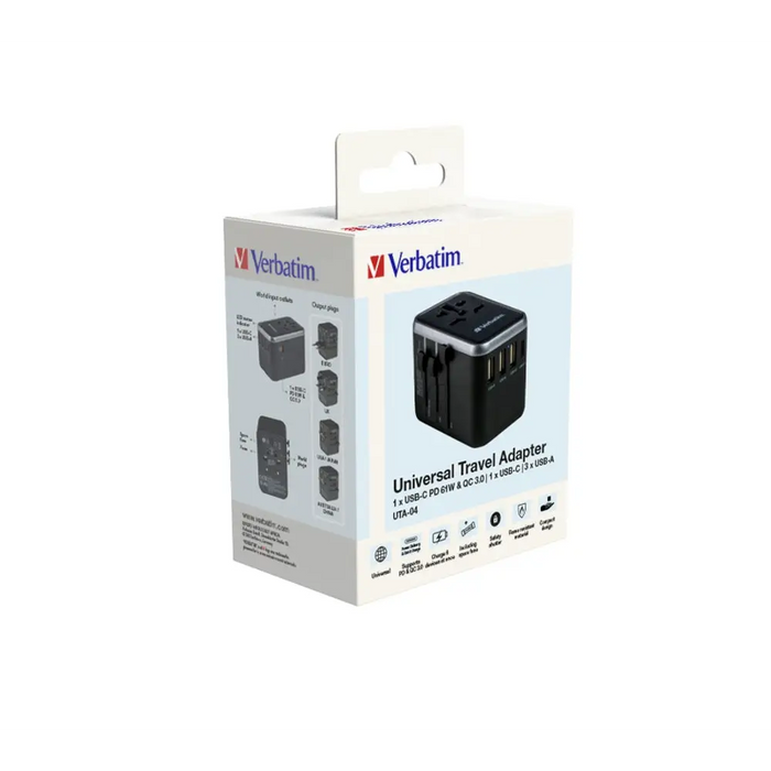 Адаптер Verbatim UTA - 04 Universal Travel Adapter