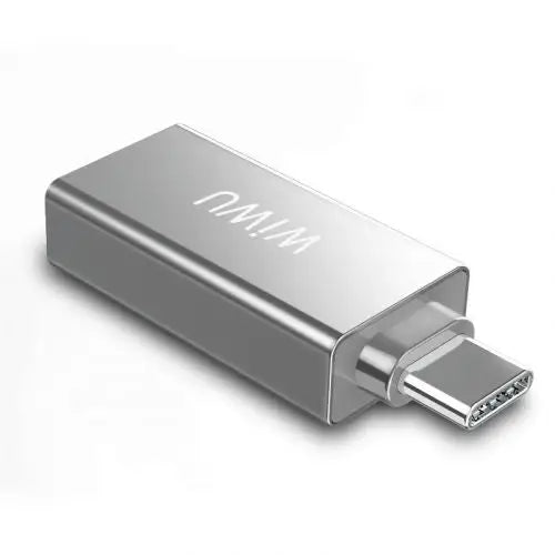 Адаптер WIWU T02 Type - C към 2xUSB 3.0 сребрист