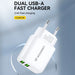 Адаптер Wozinsky CUWCW 2.4A 2x USB-A бял