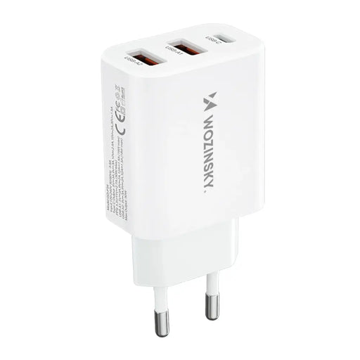 Адаптер Wozinsky CWCUCW 30W USB-C / 2x USB-A бял