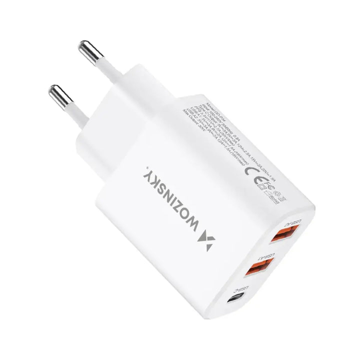 Адаптер Wozinsky CWCUCW 30W USB-C / 2x USB-A бял