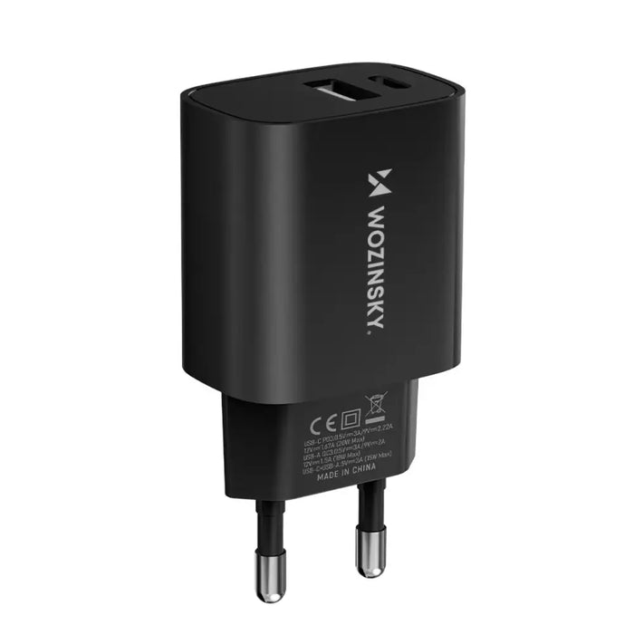 Адаптер Wozinsky WGWCB USB-A USB-C 20W черен