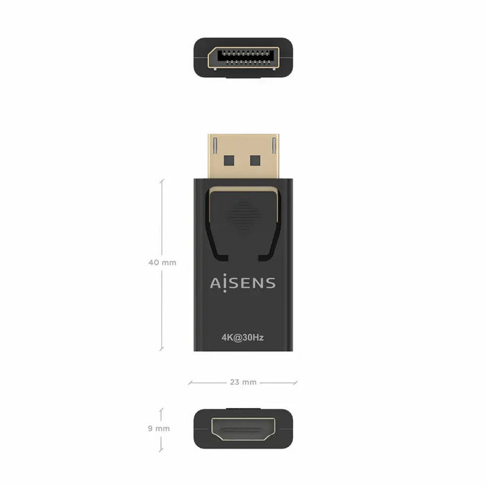 Адаптер за DisplayPort към HDMI Aisens A125-0949 Черен