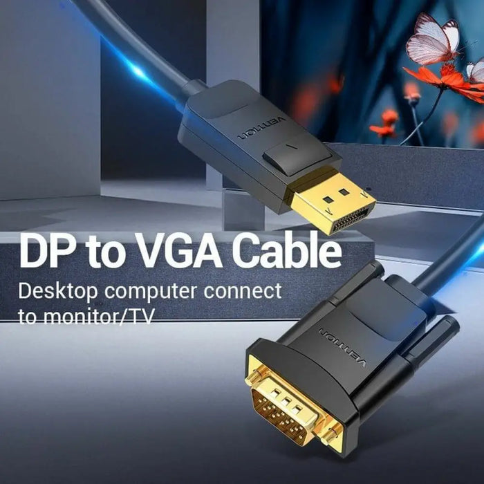 Адаптер за DisplayPort към VGA Vention HBLBJ Черен 5 m