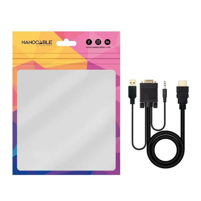 Адаптер за HDMI към VGA с аудио NANOCABLE 10.15.4350 1,8 m