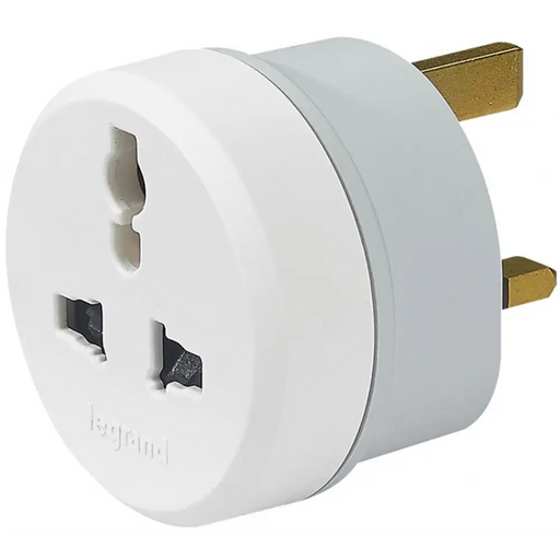 Адаптер за контакт Legrand 50387 MULTI стандарт/UK 16A бял