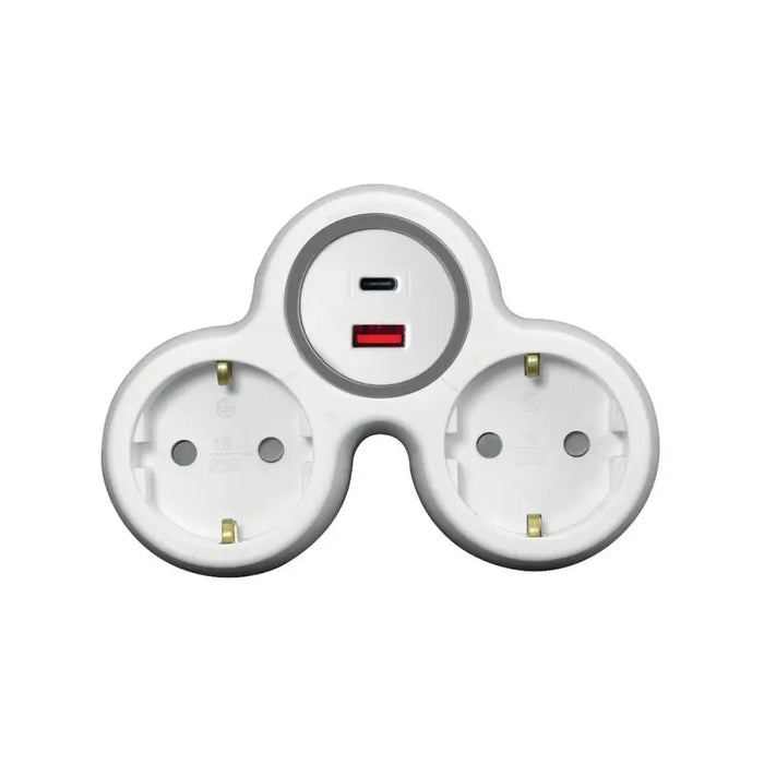 АДАПТЕР ЗА КОНТАКТ USB A + C 2ШУКО COMMEL