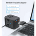 Адаптер за пътуване Choetech PD6041 USB