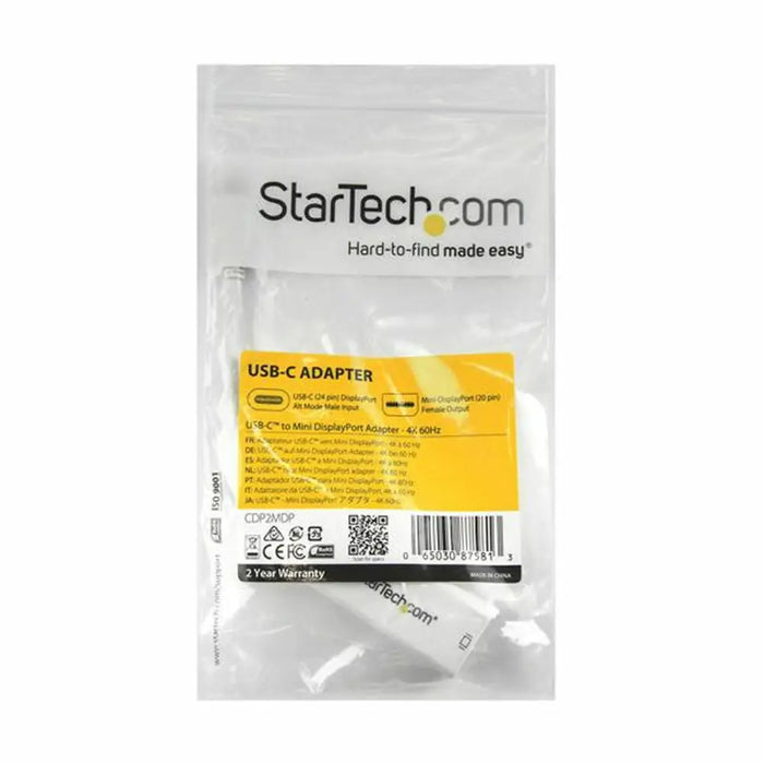 Адаптер за USB C към Mini DisplayPort Startech CDP2MDP Бял