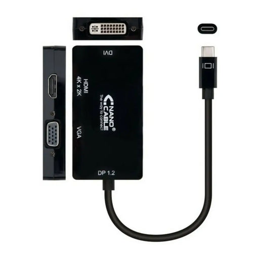 Адаптер за USB-C към VGA/HDMI/DVI NANOCABLE 10.16.4301-BK