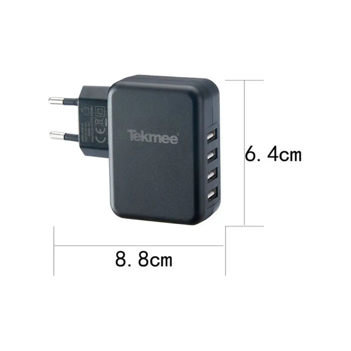 АДАПТЕР 4XUSB 5V/4.8A TEKMEE