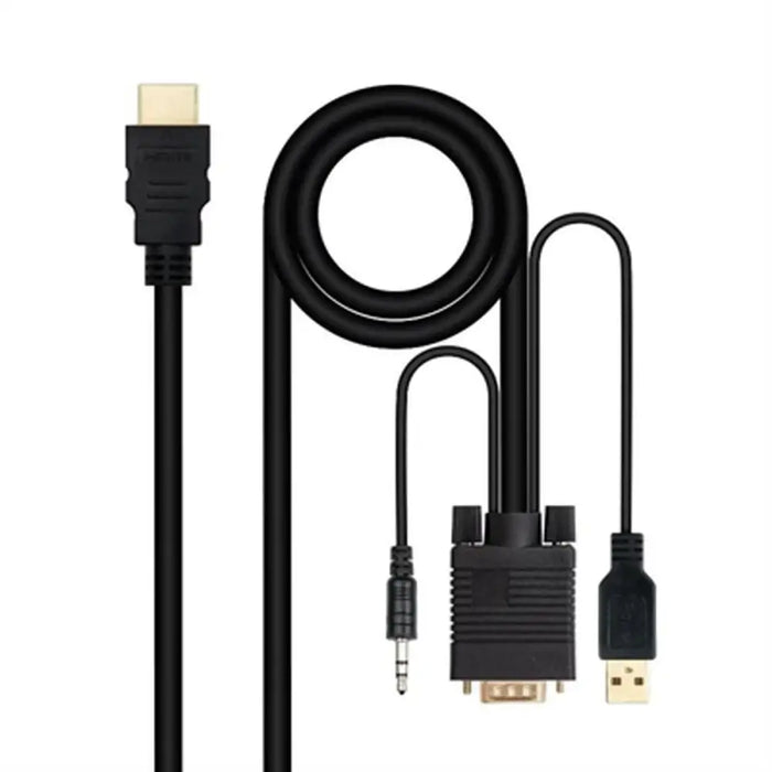 Адаптер за HDMI към VGA с аудио NANOCABLE 10.15.4350 1,8 m