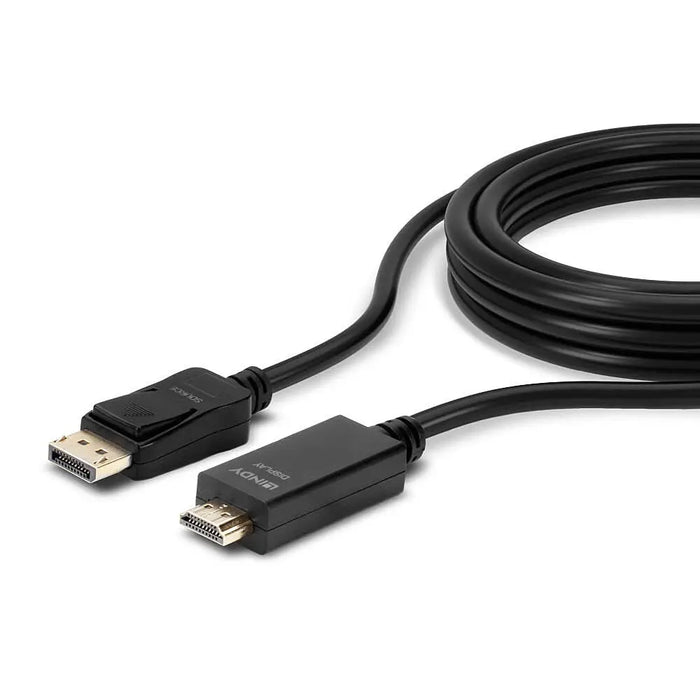 Адаптер за DisplayPort към HDMI LINDY 36922 Черен