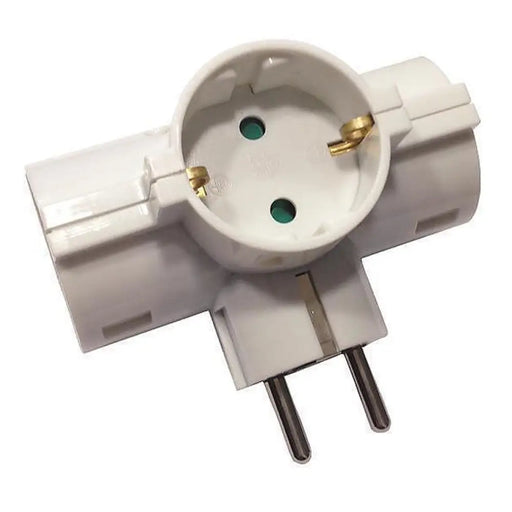 АДАПТЕР 3 ГНЕЗДА С ДЕТСКА ЗАЩИТА БЯЛ EUROLAMP