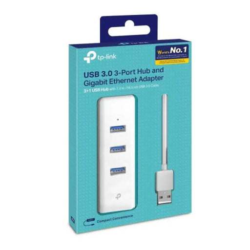 Адаптер TP-LINK UE330 USB / 3XUSB Ethernet RJ45 1000MB/S
