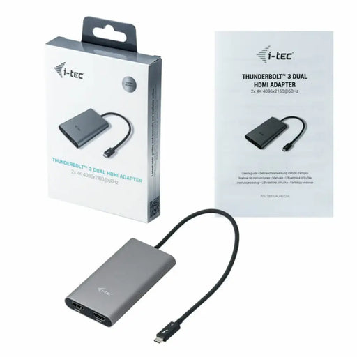 Адаптер HDMI i-Tec TB3DUAL4KHDMI Thunderbolt 3