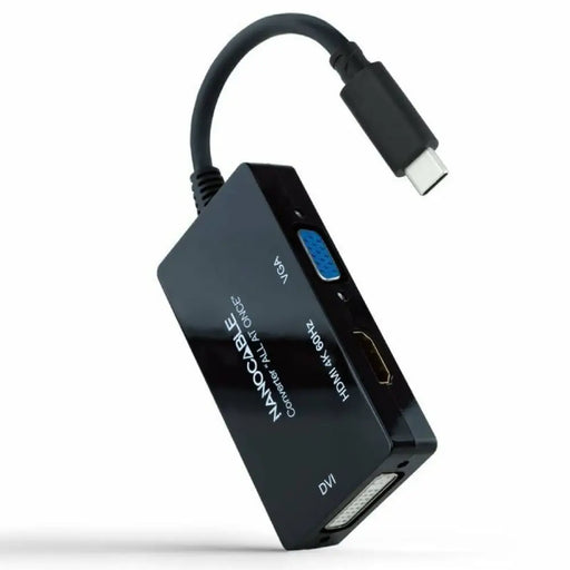 Адаптер за USB-C към VGA/HDMI/DVI NANOCABLE 10.16.4301-ALL