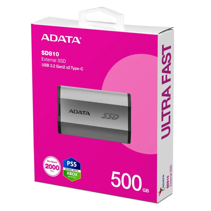 ADATA SD810 500 GB Черен Сребрист