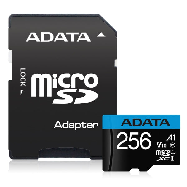 Memory, Adata 256GB MicroSDXC UHS-I CLASS10 A1 (1 adapter)