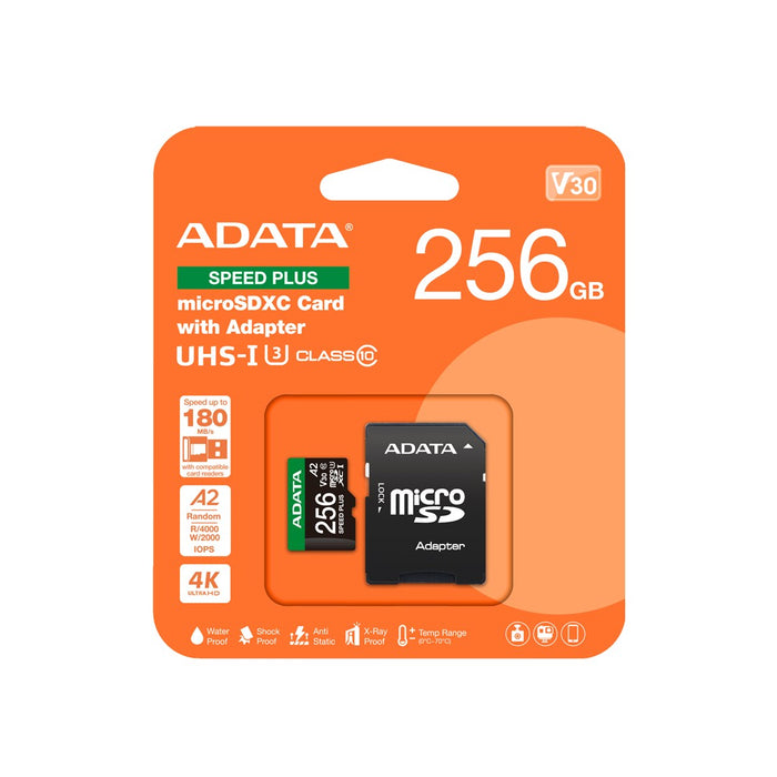 ADATA Speed Plus 256 GB MicroSDXC клас 10