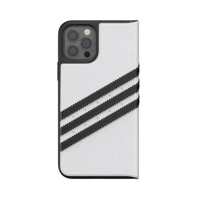 Adidas OR Booklet Case PU за iPhone 12 / 12 Pro 6.1’’ - бял