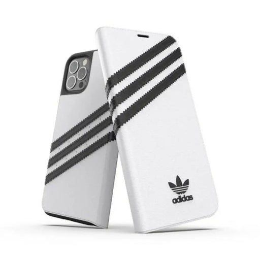 Adidas OR Booklet Case PU за iPhone 12 / 12 Pro 6.1’’ - бял