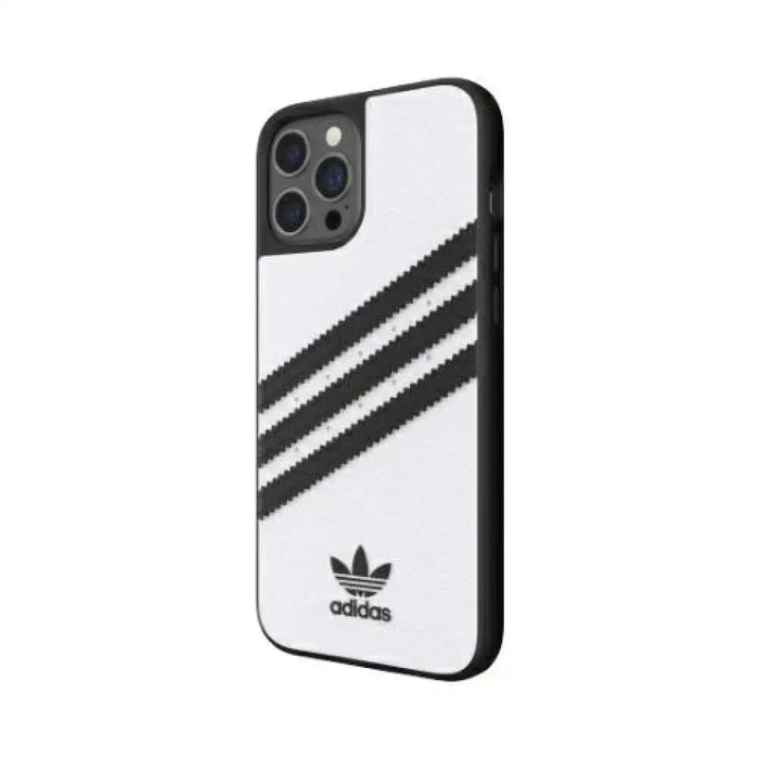 Adidas OR Molded Case PU за iPhone 12 Pro Max - бял/черен