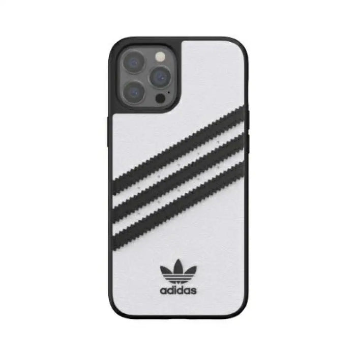 Adidas OR Molded Case PU за iPhone 12 Pro Max - бял/черен