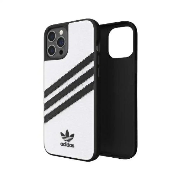 Adidas OR Molded Case PU за iPhone 12 Pro Max - бял/черен
