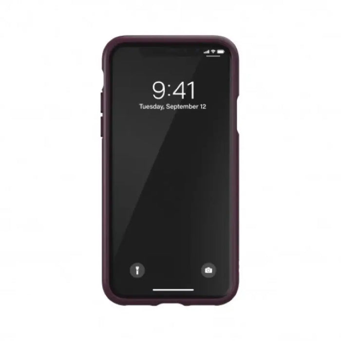Adidas OR Molded PU калъф за iPhone X/XS - бордо-оранжев