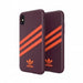 Adidas OR Molded PU калъф за iPhone X/XS - бордо-оранжев