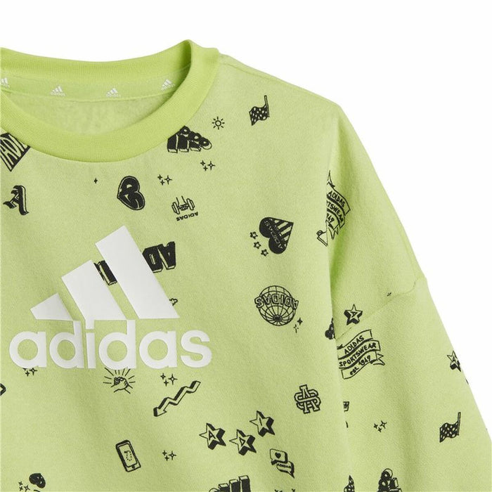 Детски Анцуг Adidas I Bluv Q3 Cset Зелен