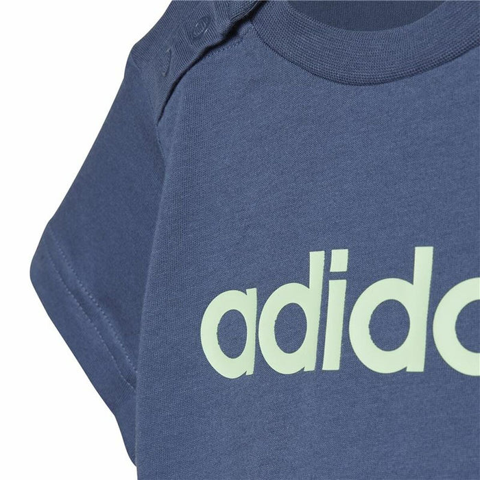 Спортен Комплект за Бебе Adidas I Lin Co Set Infantil Син Сив