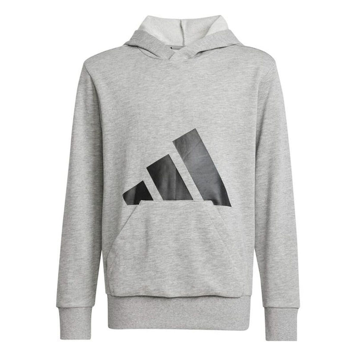 Суитчър с Качулка за Момиче Adidas Big Logo French Terry Hd Светло сив