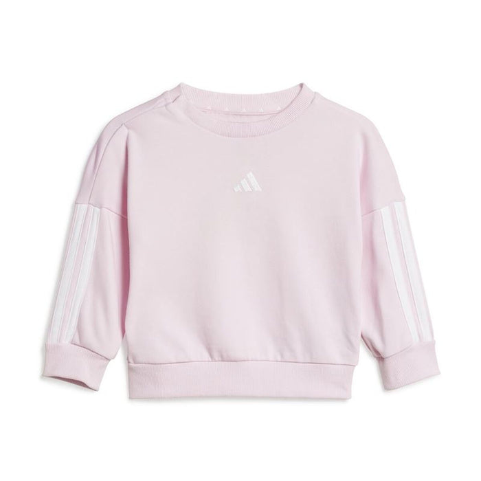 Спортен Комплект за Бебе Adidas 3 Bandas French Terry Jogger Розов