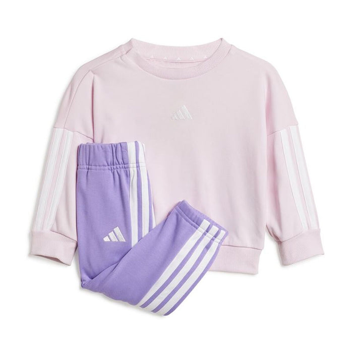 Спортен Комплект за Бебе Adidas 3 Bandas French Terry Jogger Розов