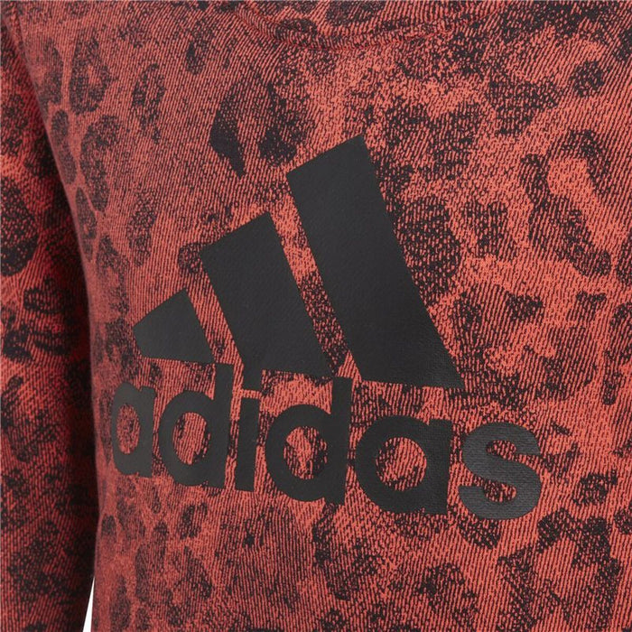Суитчър без Качулка за Момиче Adidas YG Crew Sweat Сьомга