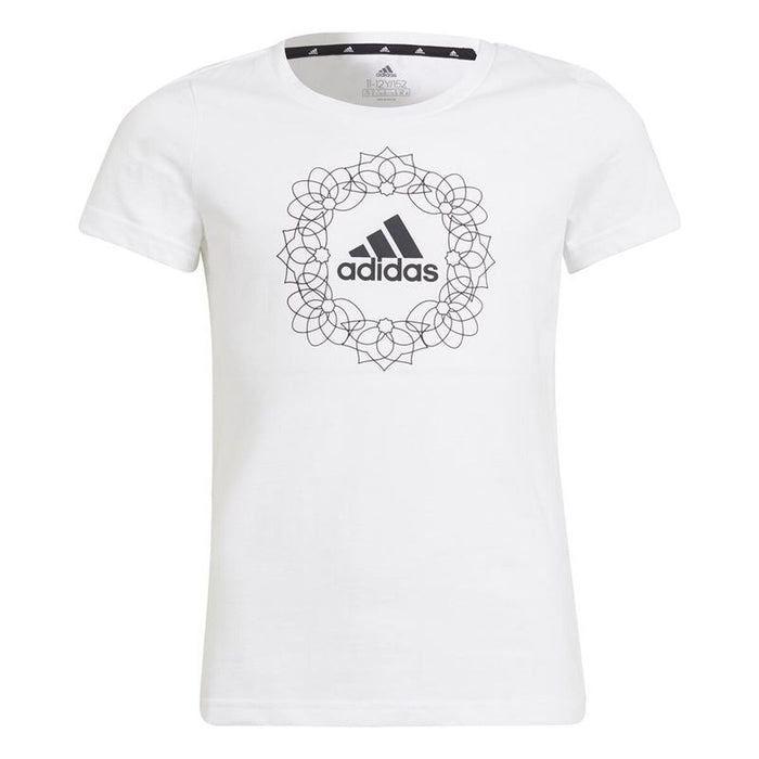 Детски Тениска с къс ръкав Adidas Graphic Бял