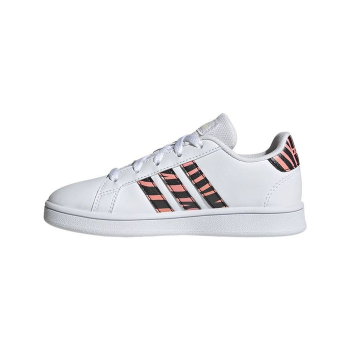 Спортни Маратонки за Деца Adidas Grand Court Print Бял