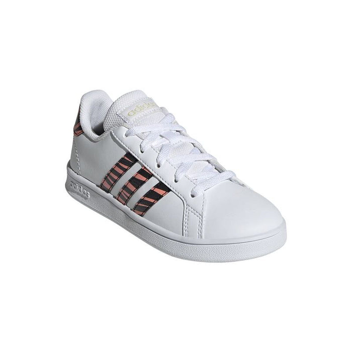 Спортни Маратонки за Деца Adidas Grand Court Print Бял
