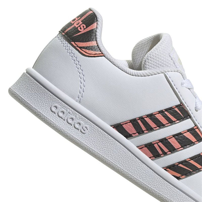Спортни Маратонки за Деца Adidas Grand Court Print Бял