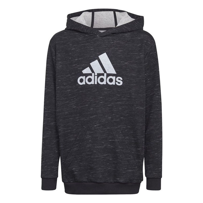 Детски суичър с качулка Adidas Черен